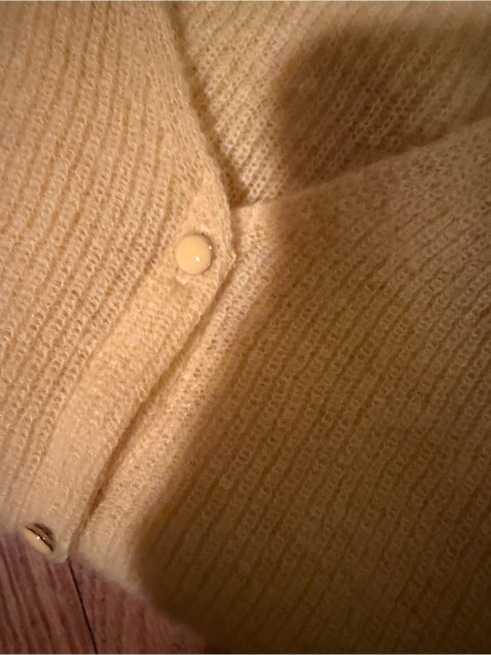 Sezane Women's yellow Button-Front Barry Sweater Cardigan